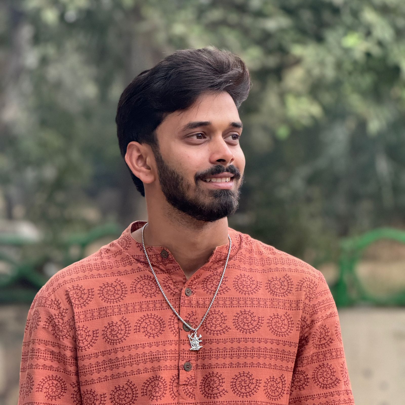 Maa Kali Silver Plated Pendant Necklace - Anti Tarnish