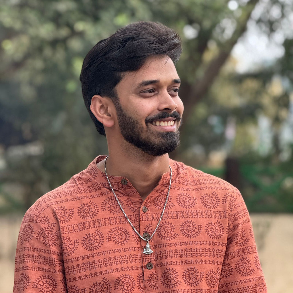 Neelkanth Shiva Silver Plated Pendant Necklace - Anti Tarnish