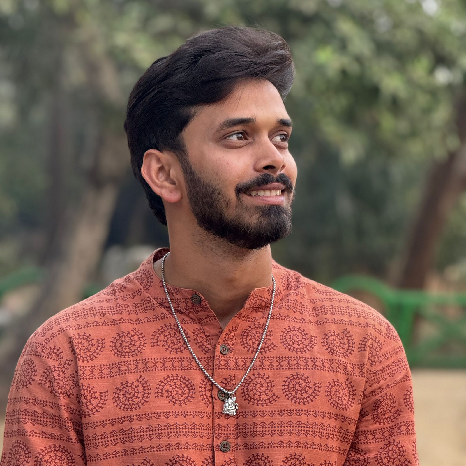 Ram Hanuman Embrace Silver Plated Pendant Necklace - Anti Tarnish