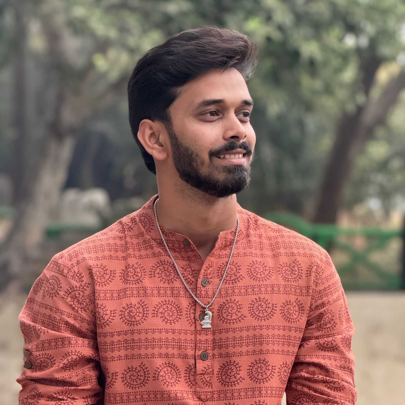 Mahadev Shivling Silver Plated Pendant Necklace - Anti Tarnish