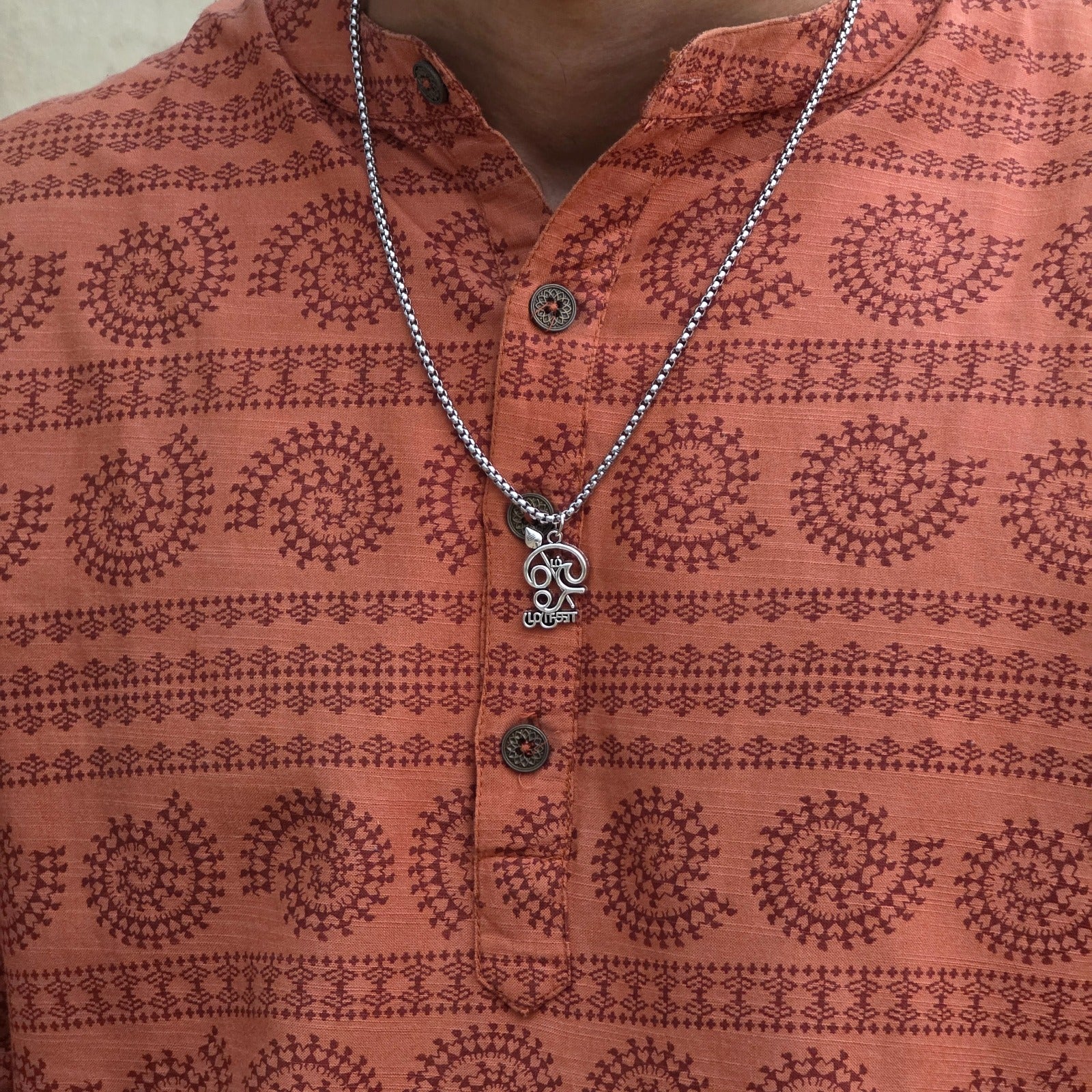 Lord Murugan Subrahmanya Silver Plated Pendant Necklace - Anti Tarnish