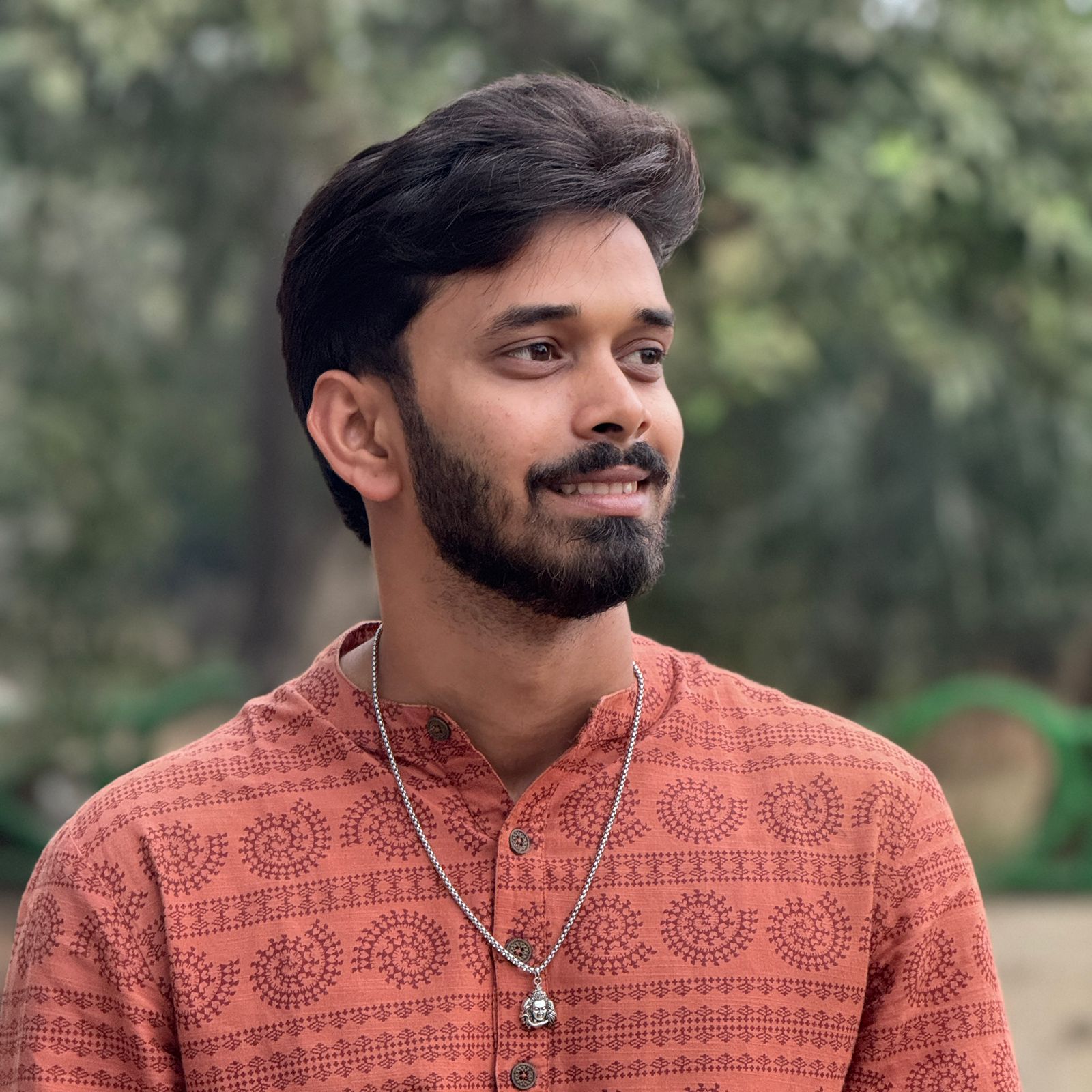 Shiva Divine Silver Plated Pendant Necklace - Anti Tarnish